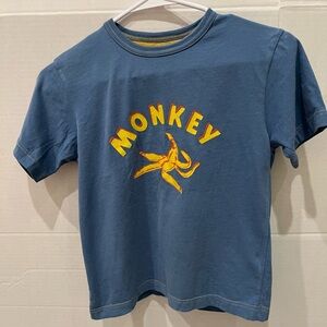 Mini Boden Size 5-6 Yrs. T featuring cute Monkey decal for your little monkey.